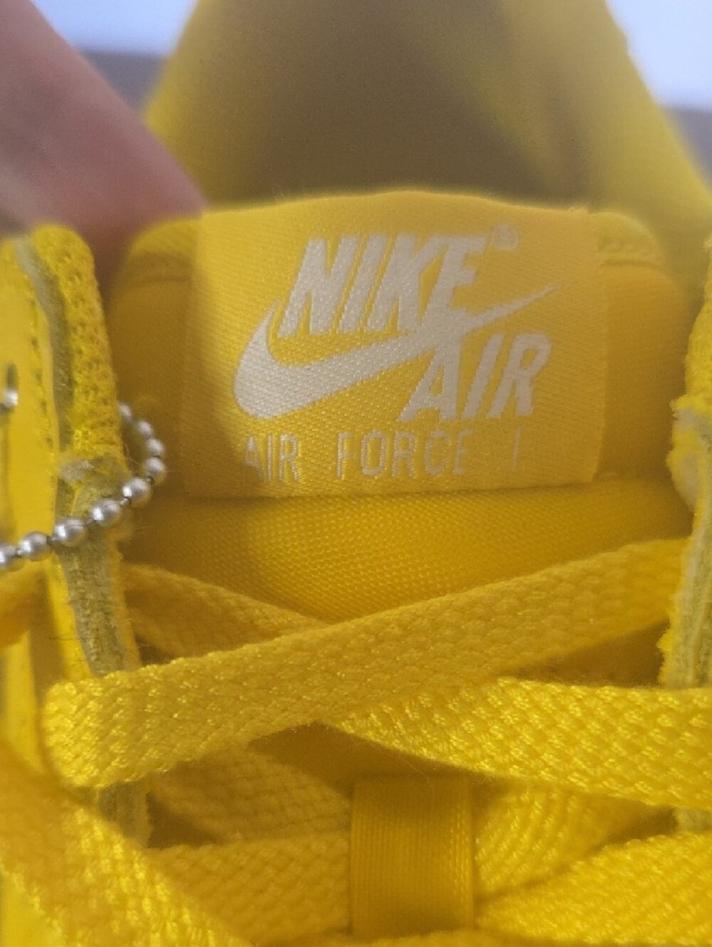 Nike Air Force 1's Mens Size 8/womens 9.5 Bright Yellow Low-Top Sneakers NO BOX - Picture 2 of 9